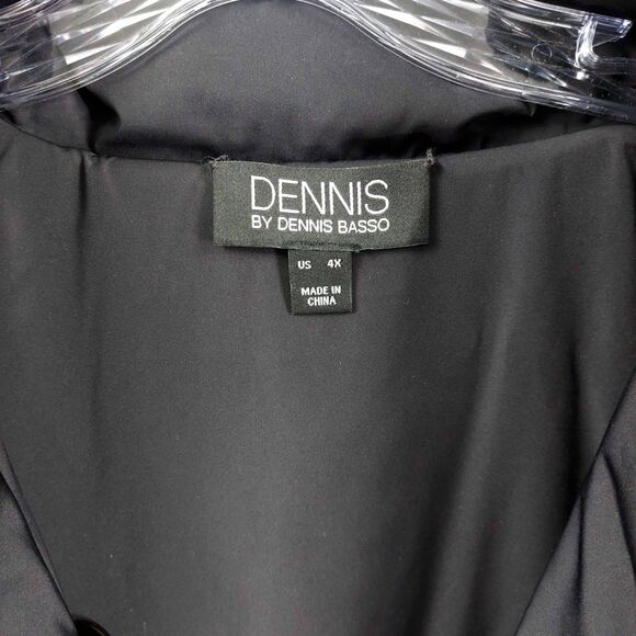 Dennis by Dennis Basso Women's Jacket Sz 4X Quilted Puffer Coat Reversible Black - Picture 12 of 12
